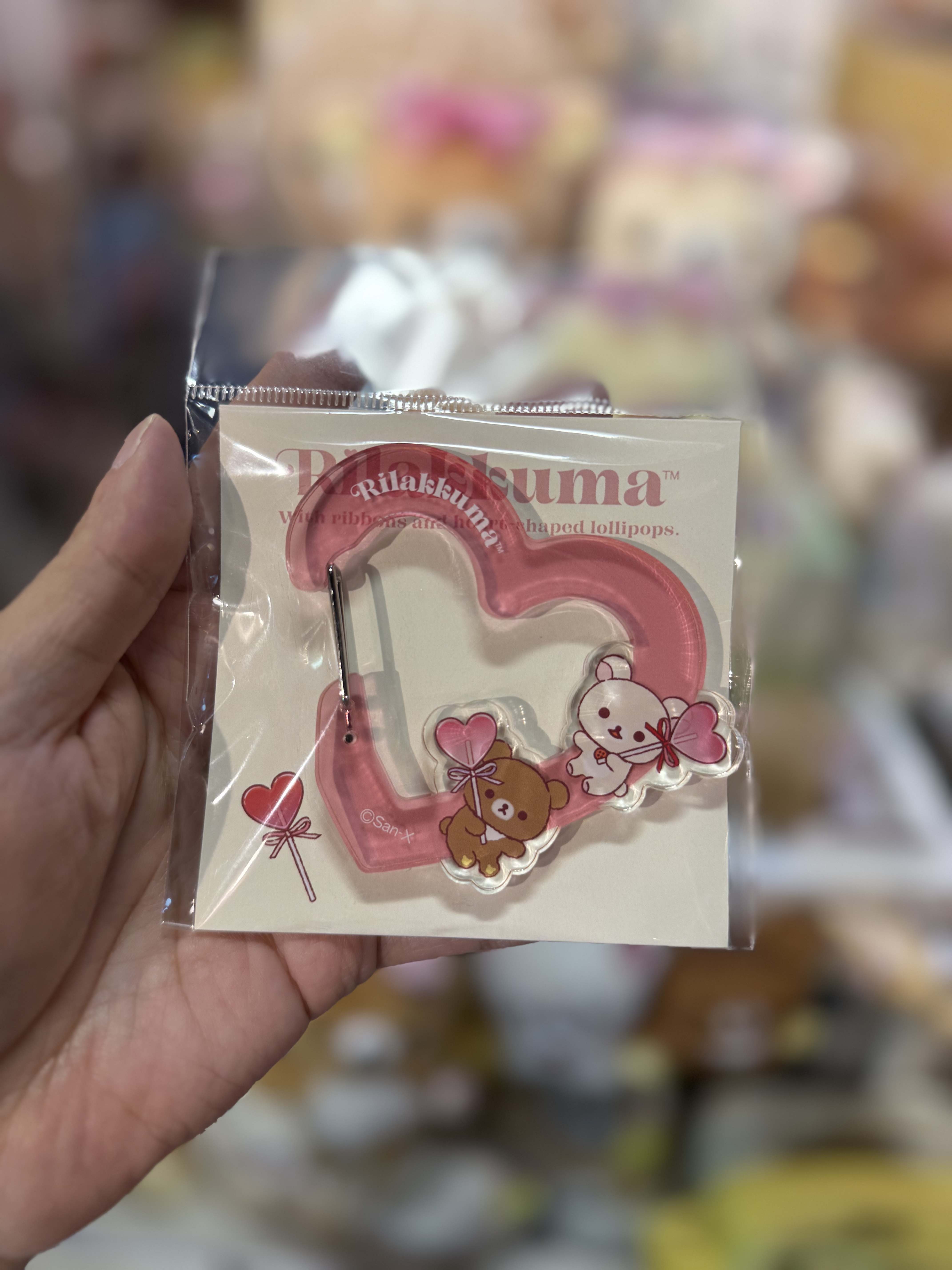 《現貨》全新日本專店限定 Rilakkuma情人節造型心型扣