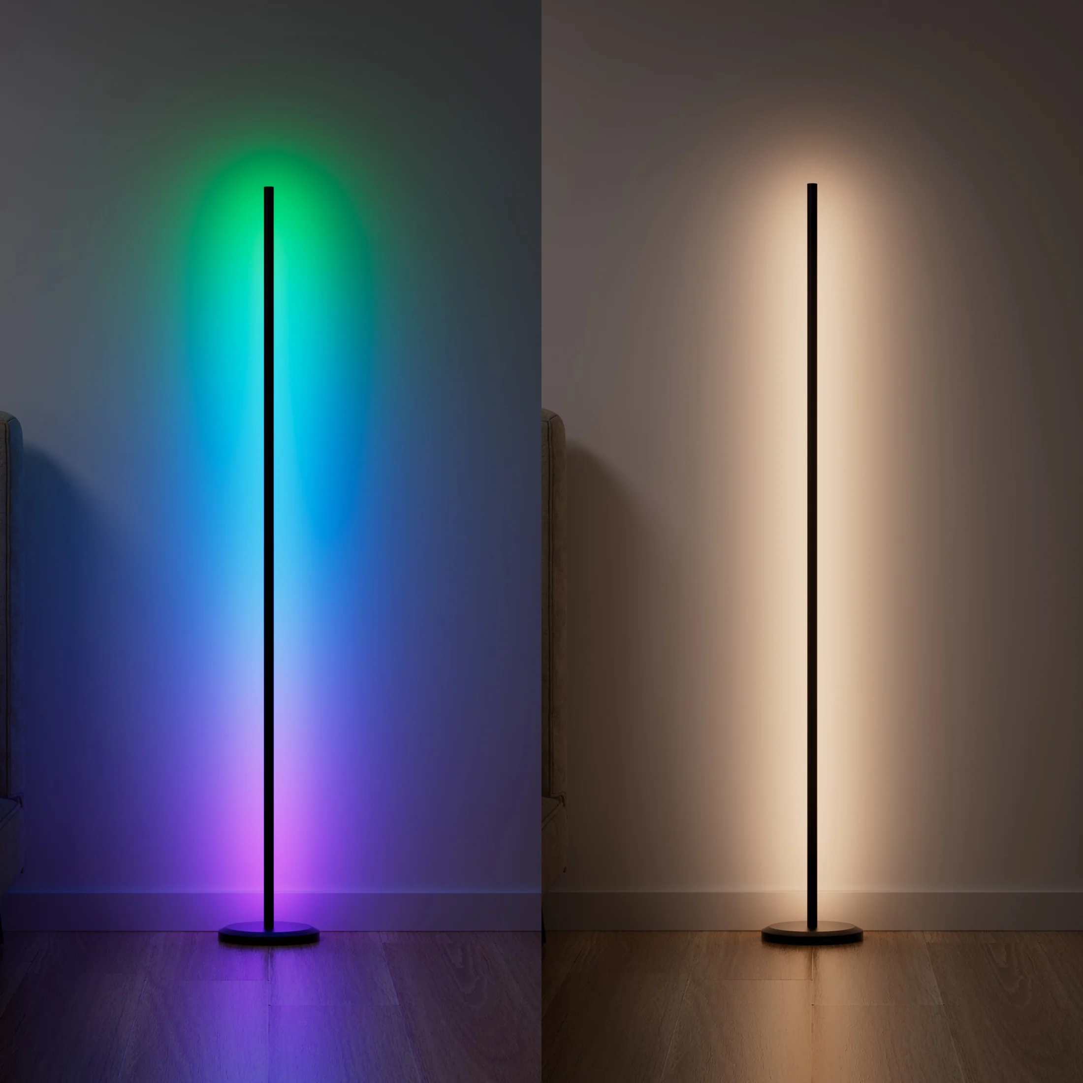[原裝香港行貨丨2年保養] Nanoleaf 智慧多色落地燈（黑色）Smart Multicolor Floor Lamp (Black) N7204K01-1FL