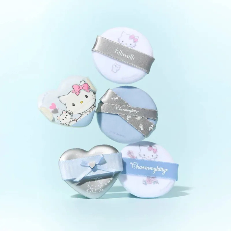 （約5月頭到貨）🇰🇷韓國人氣 Fillimilli x CharmmyKitty 迷你粉撲一套5入💕