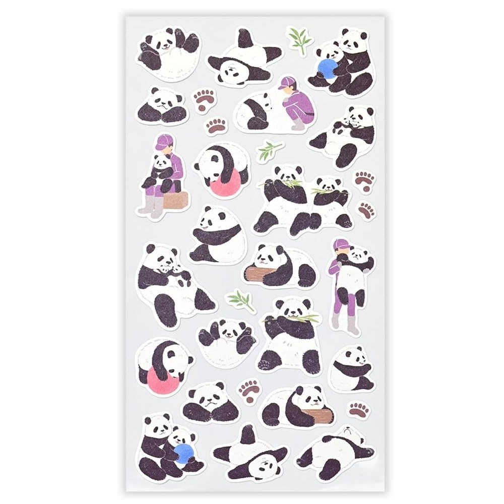現貨｜ZOOm in Animals 熊貓 日本製 貼紙 (5424109) 