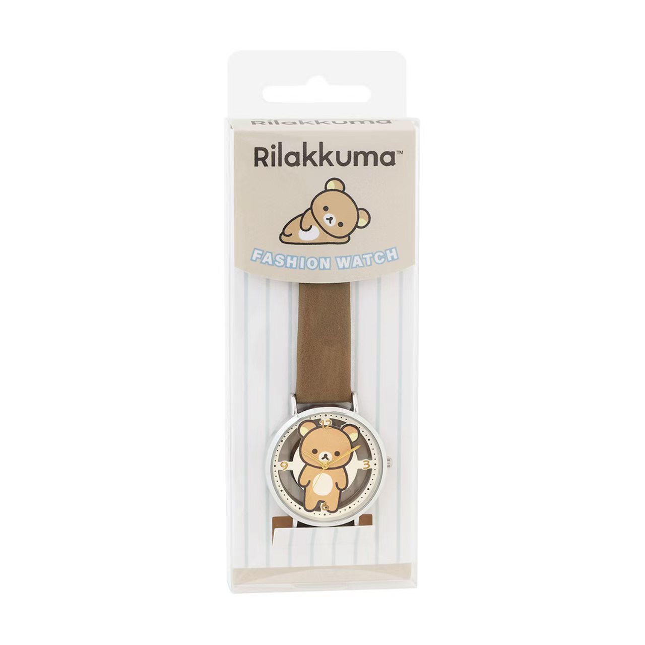 【日本直送】Rilakkuma 鬆弛熊 鏤空錶盤皮革手錶
