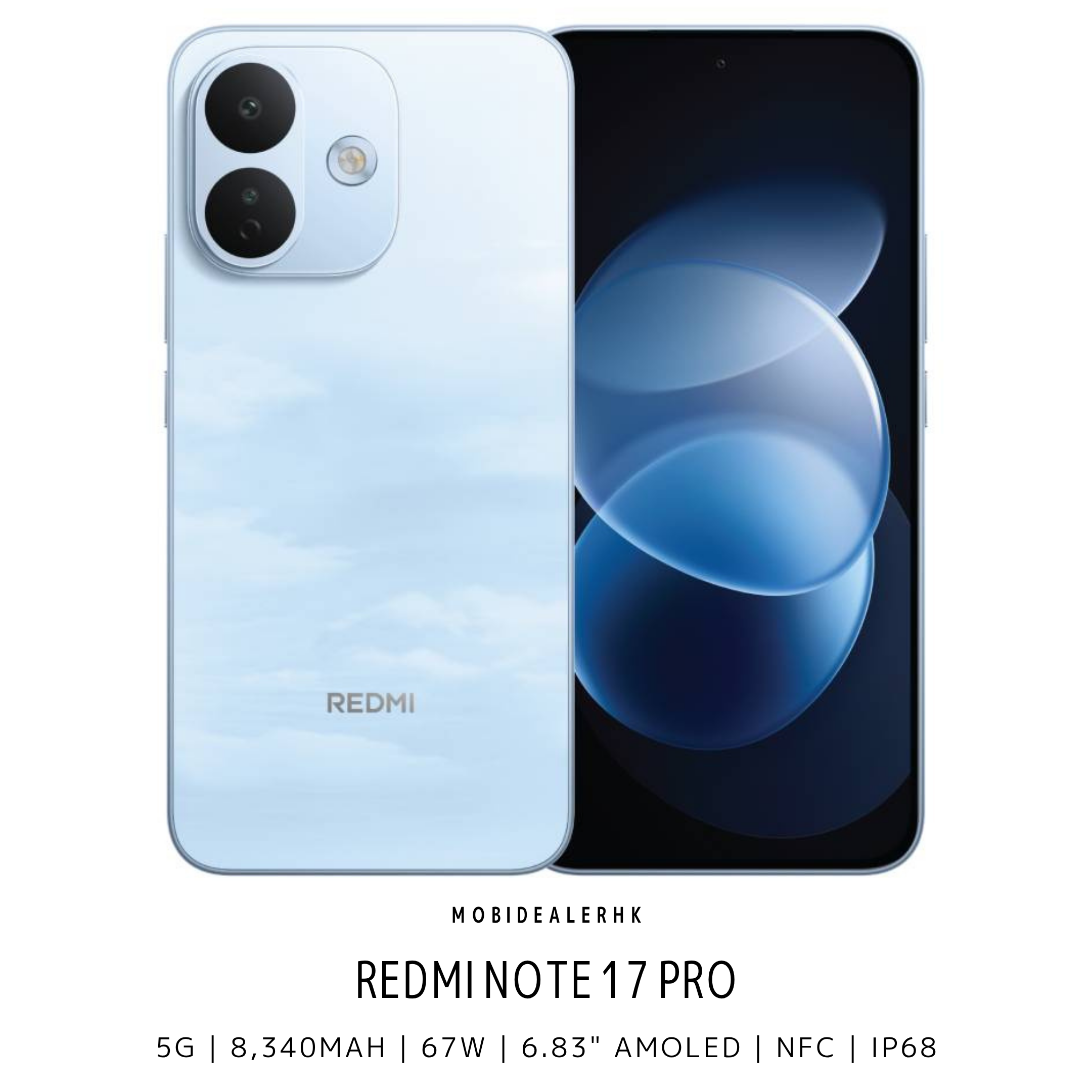 Redmi Note 17 Pro | 紅米 Note 17 Pro | 5G | 智能手機 | 8340mAh矽碳電池 | 67W快充 | 6.83"AMOLED | IP68防水