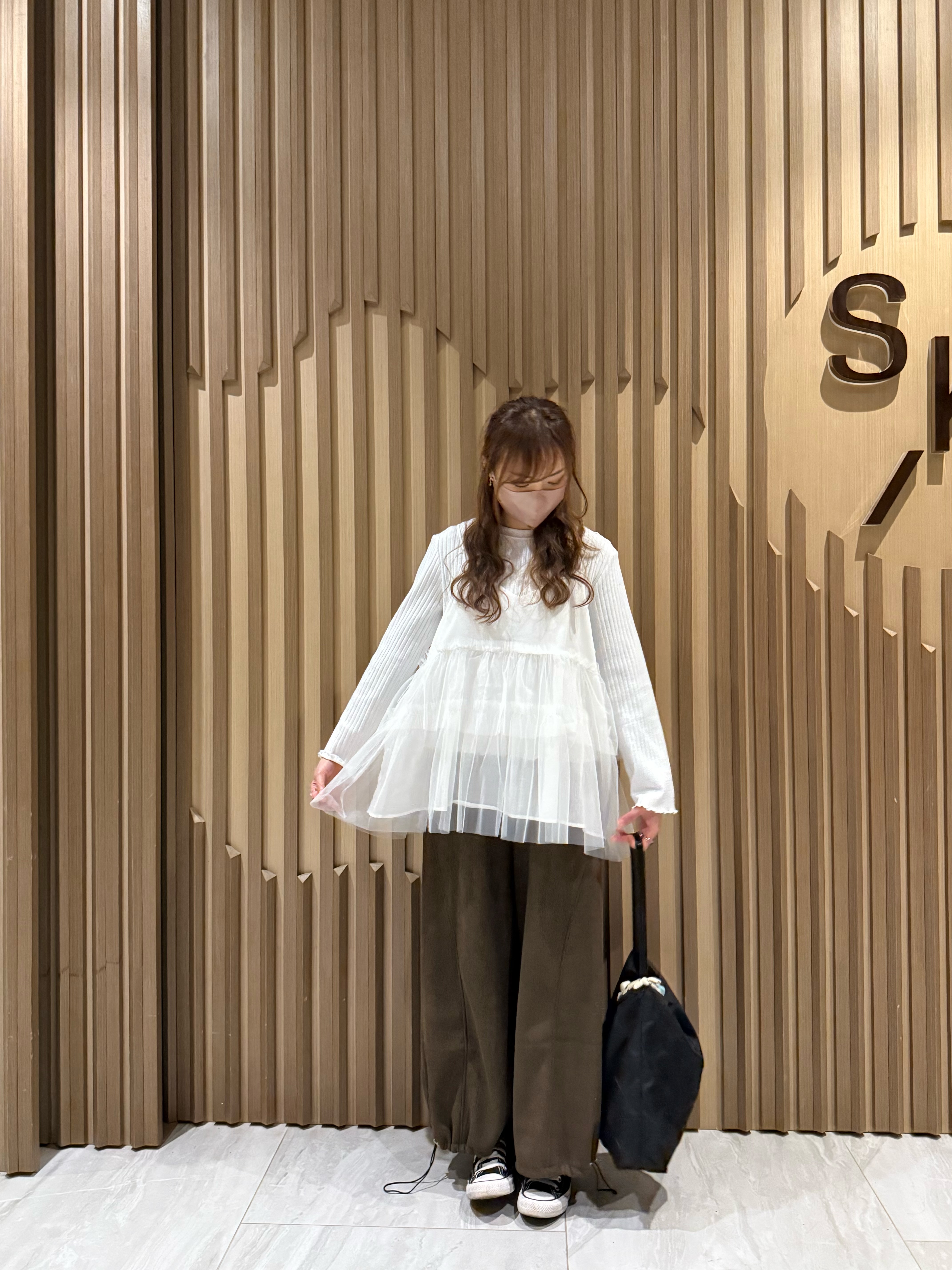 羅紋束腳褲（咖啡色）