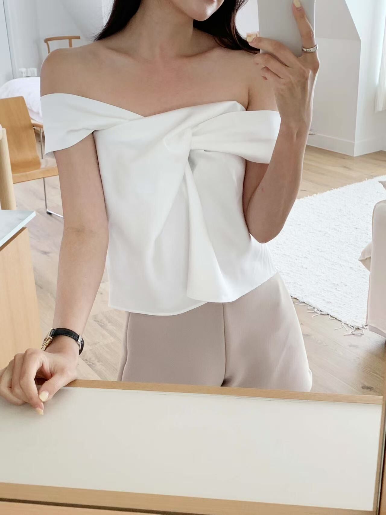 Satin Halter-neck Top