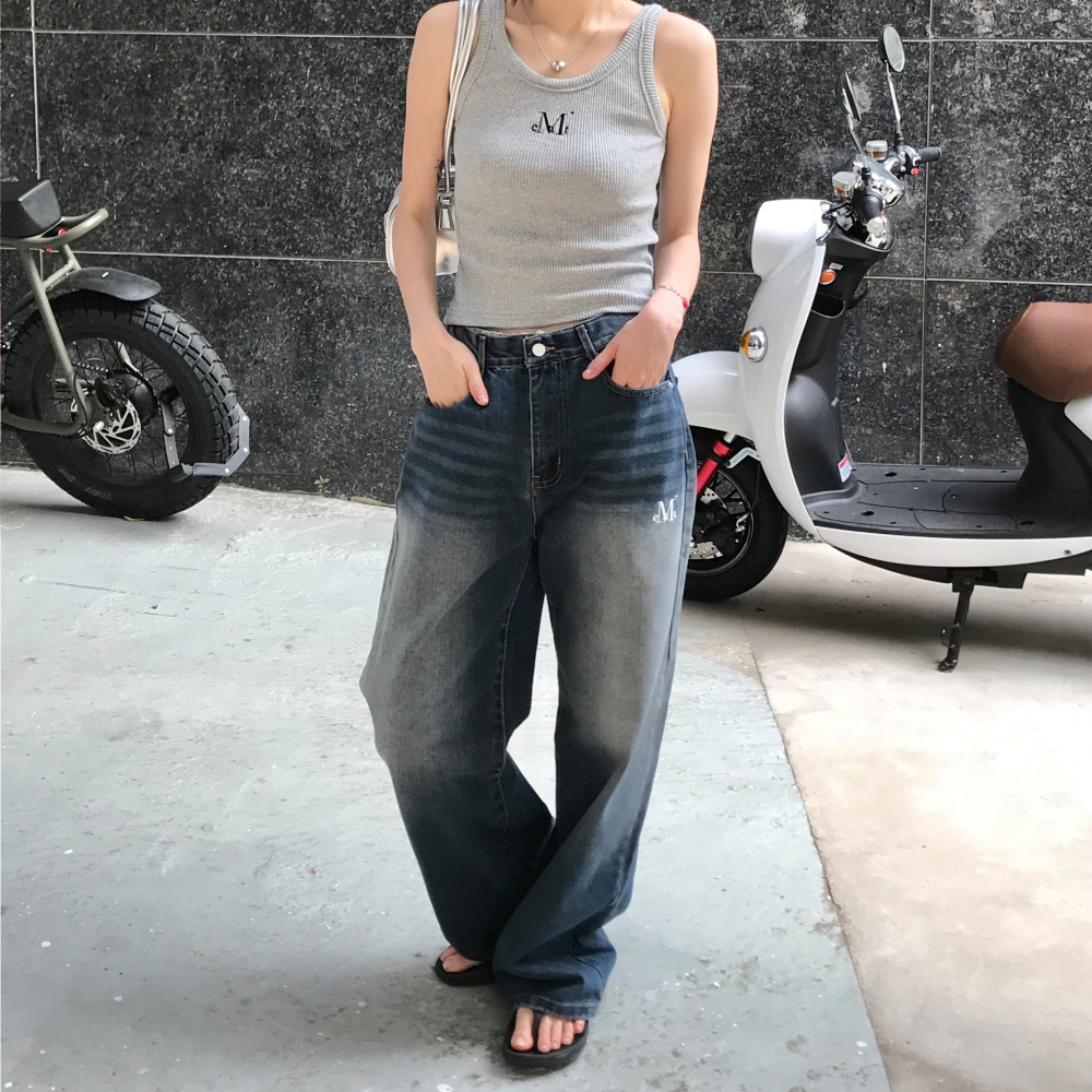 🇰🇷訂購｜MUCENT｜PALMA WIDE DENIM PANTS 2色