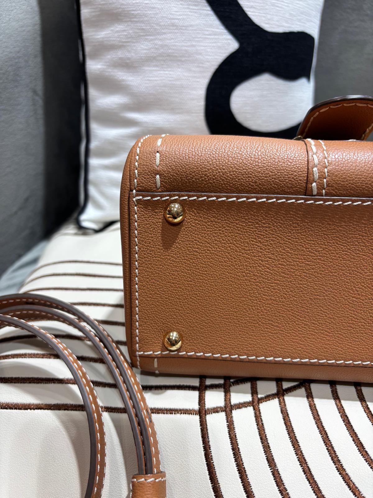 Delvaux Brillant Mini Surpiqué rodeo calfskin 100%Authentic ,98%new✅dust bag  