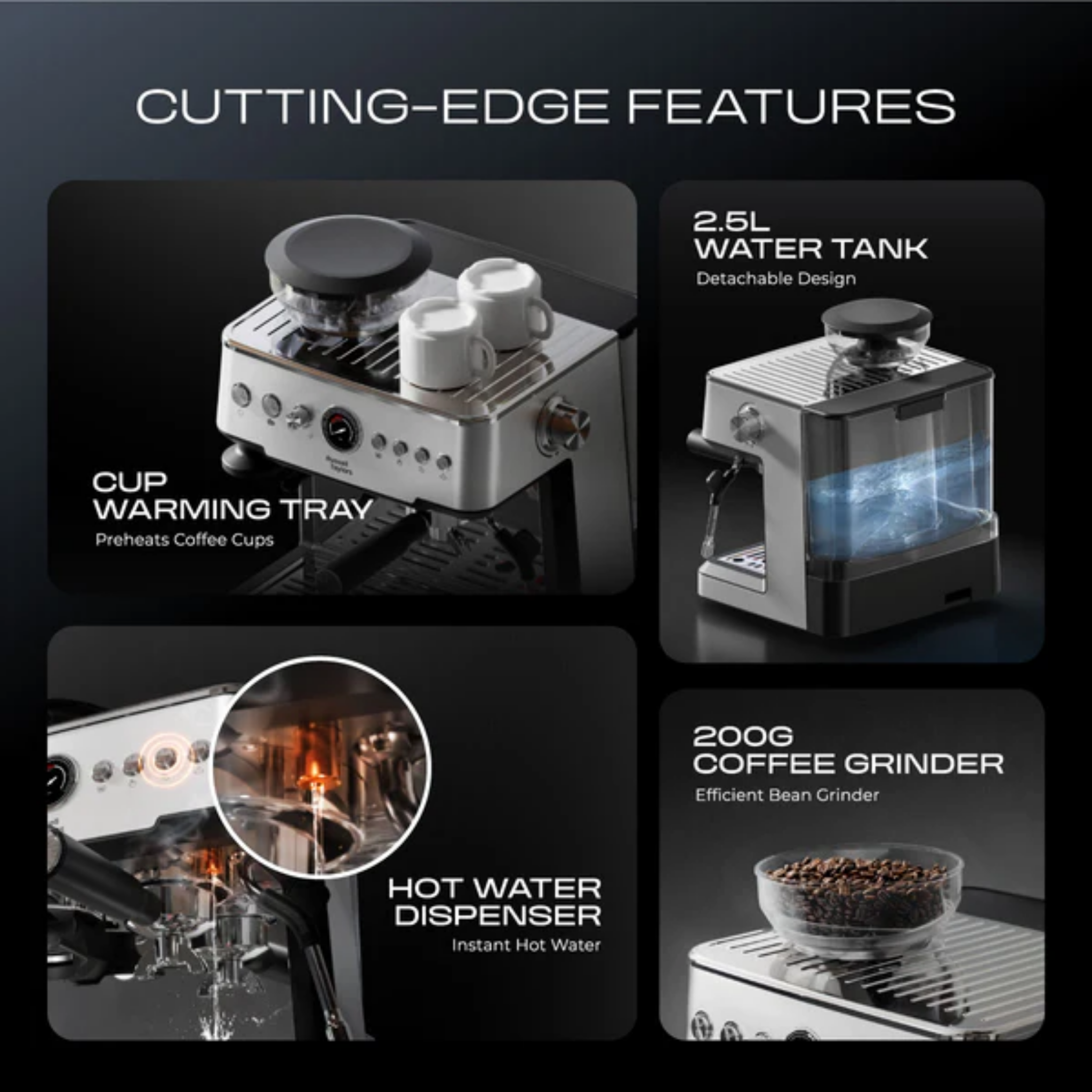 Russell Taylors 20-Bar Espresso Coffee Machine (EM5)