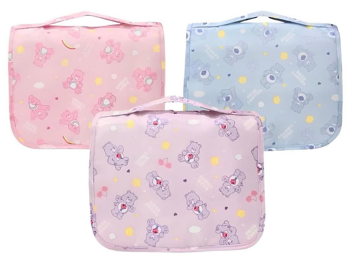🌈Care Bears 摺疊旅行盥洗包🐻