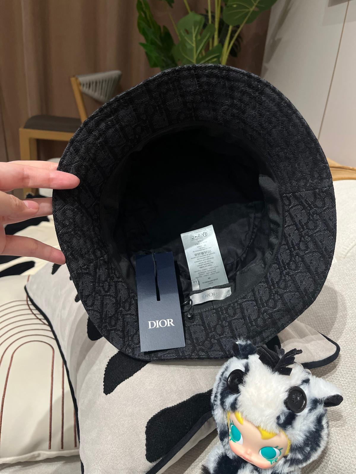 全新 Dior Oblique hat Denim Black 漁夫帽 100%Authentic, Brand New 