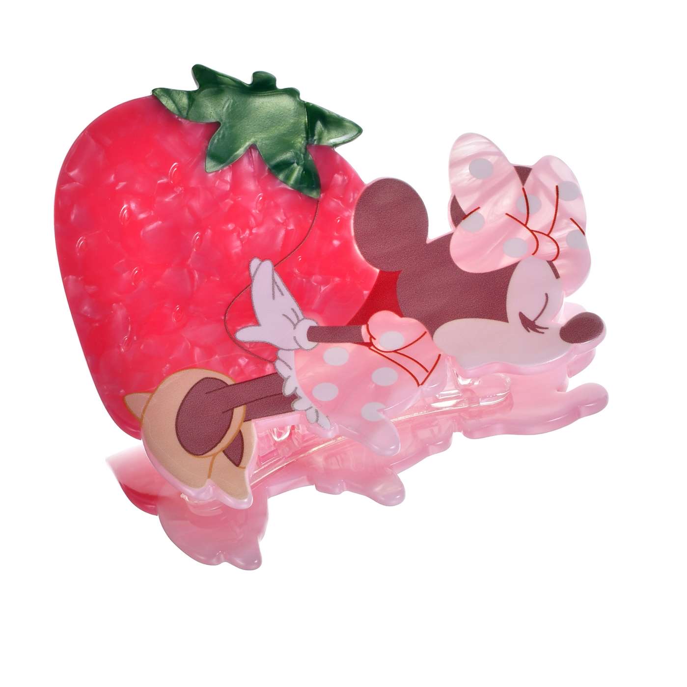 🎀【預訂】Glossy Fruits Minnie Strawberry Hairpin