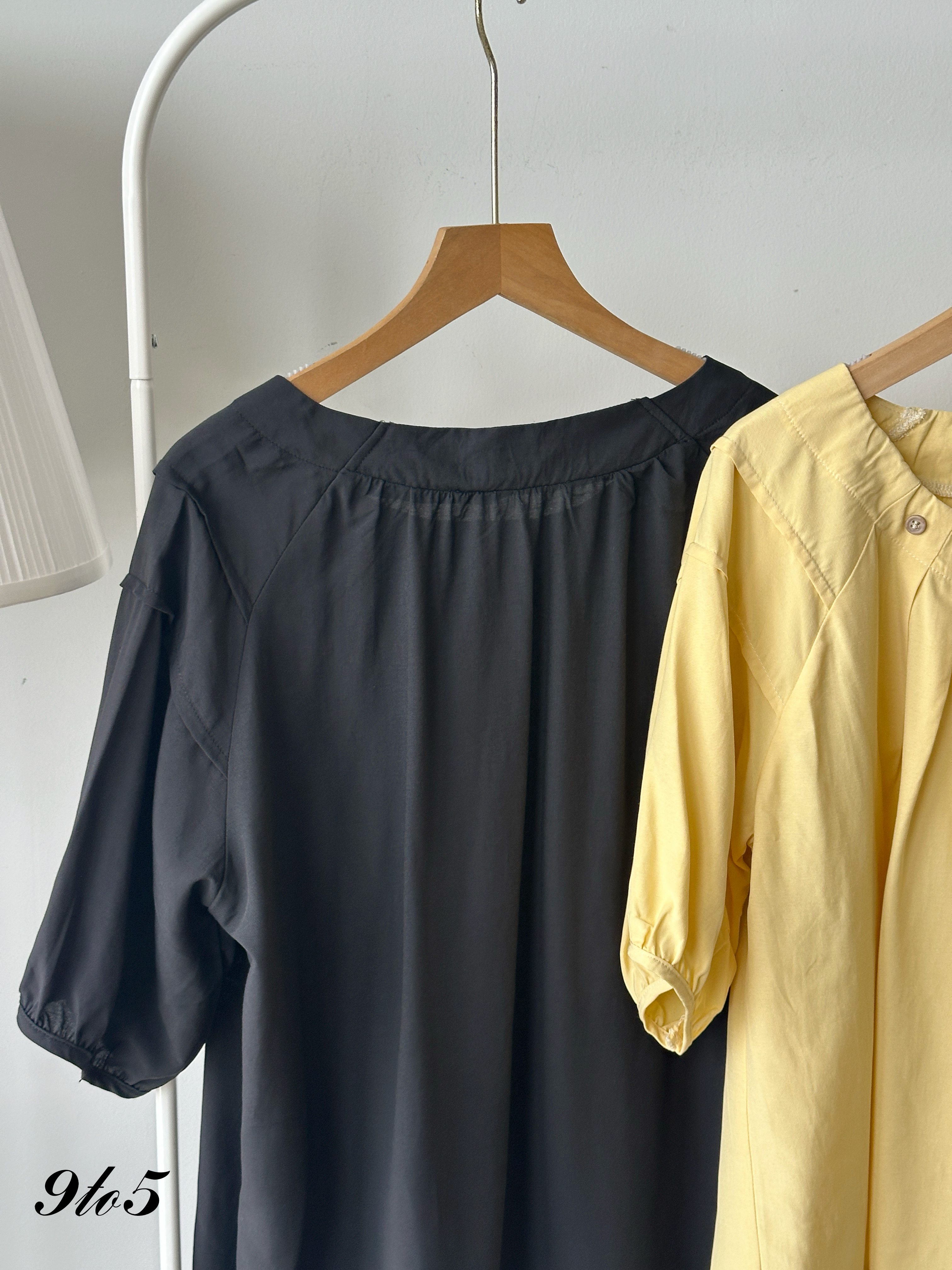 T4178 Wide Neck Ruched Top - 4 Colors 