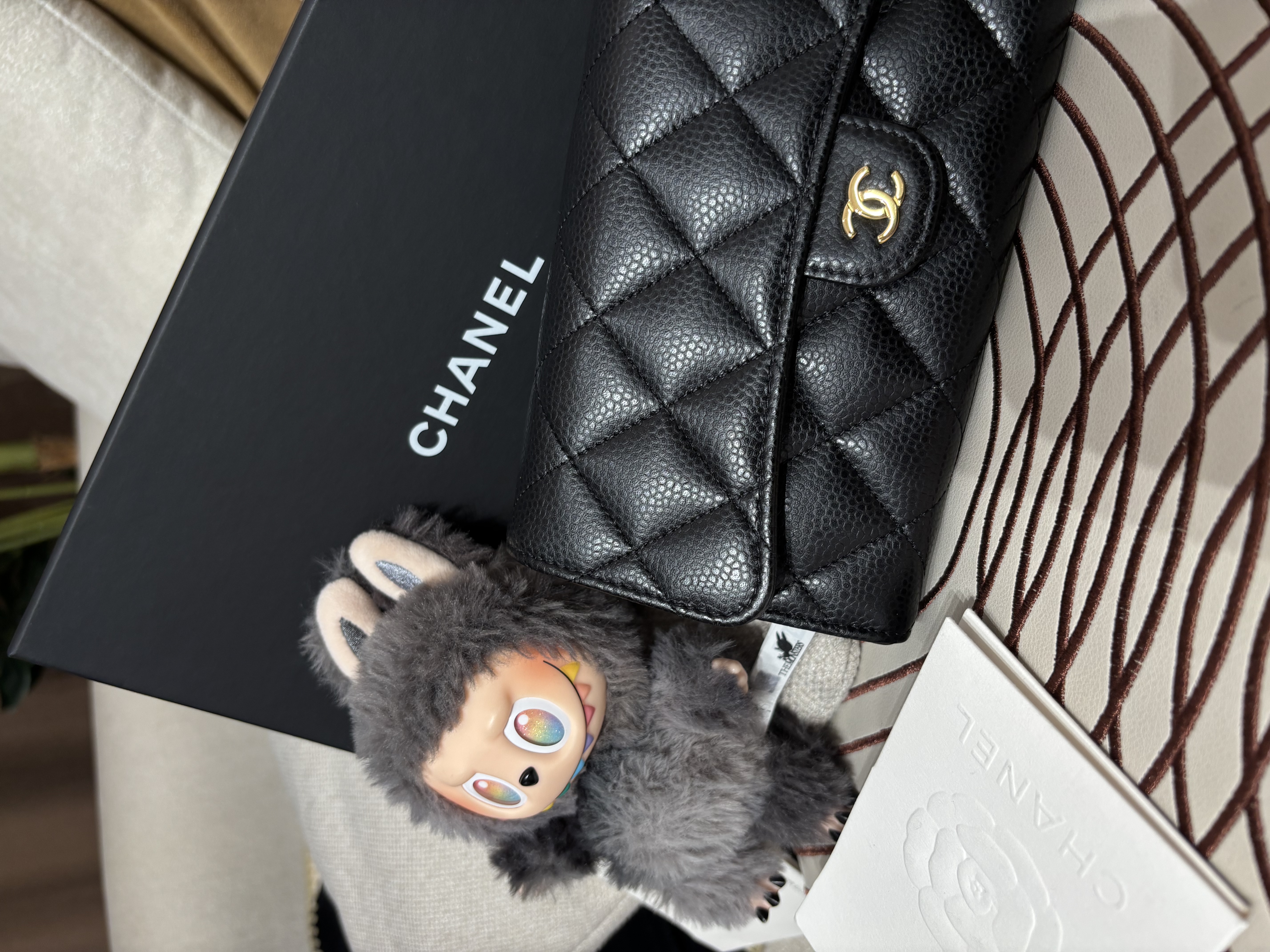 Chanel classic wallet 黑色荔枝牛皮經典長銀包金扣,100%Authentic, 未使用品unused ✅專門店收據✅晶片✅塵袋✅盒 