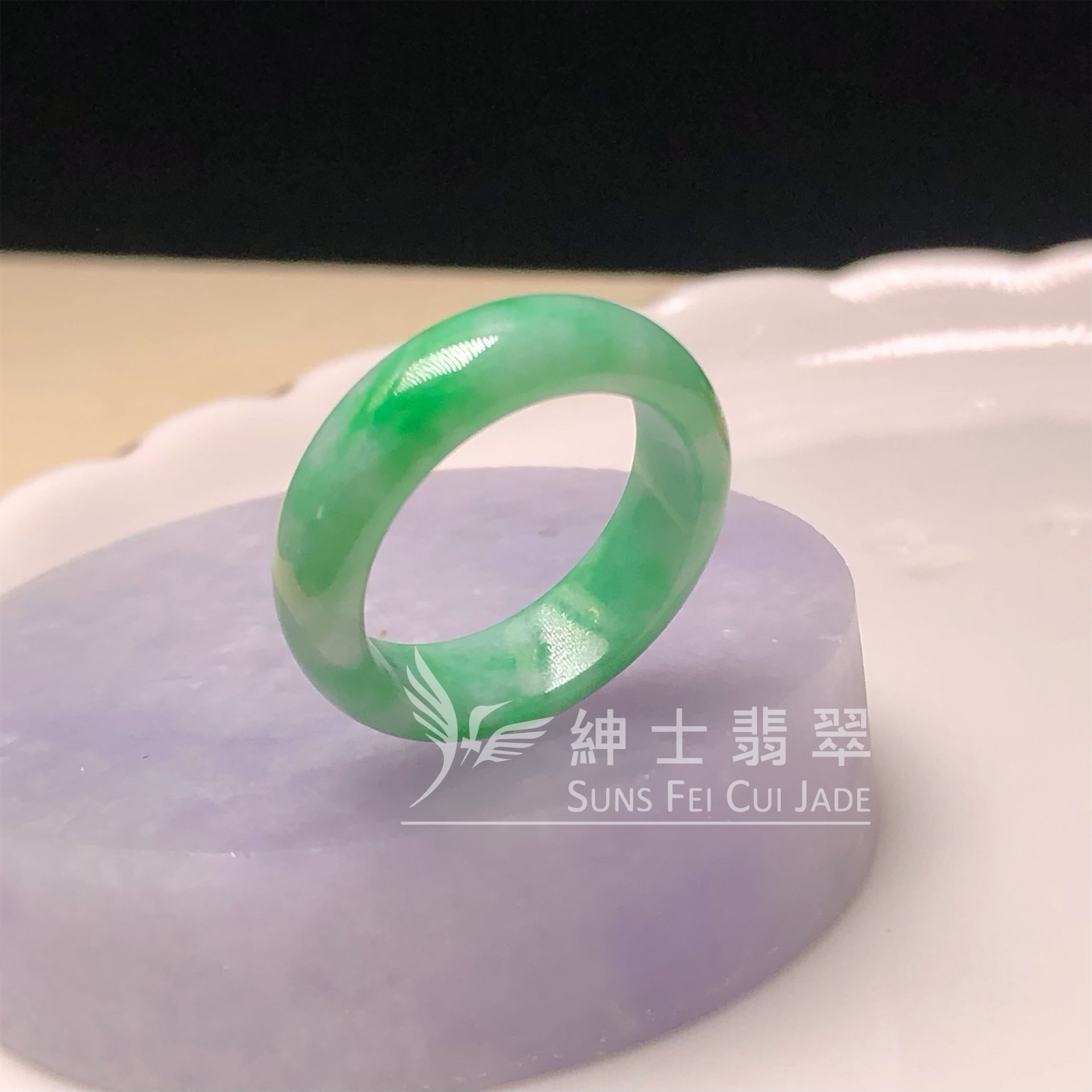 D00307 飄翠戒指(港圈15號)