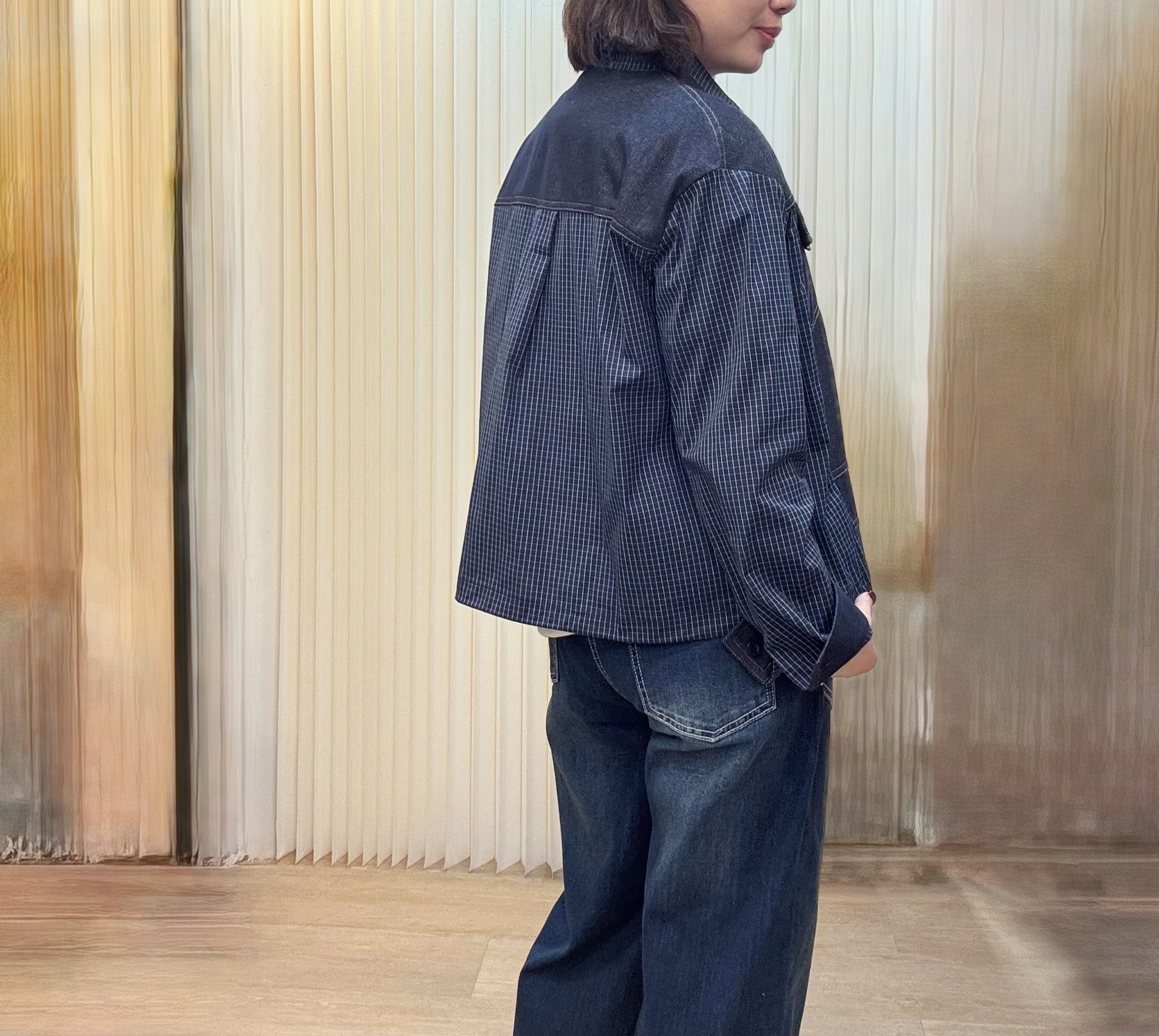 韓國牛仔拼恤外套 M446 03TW63260