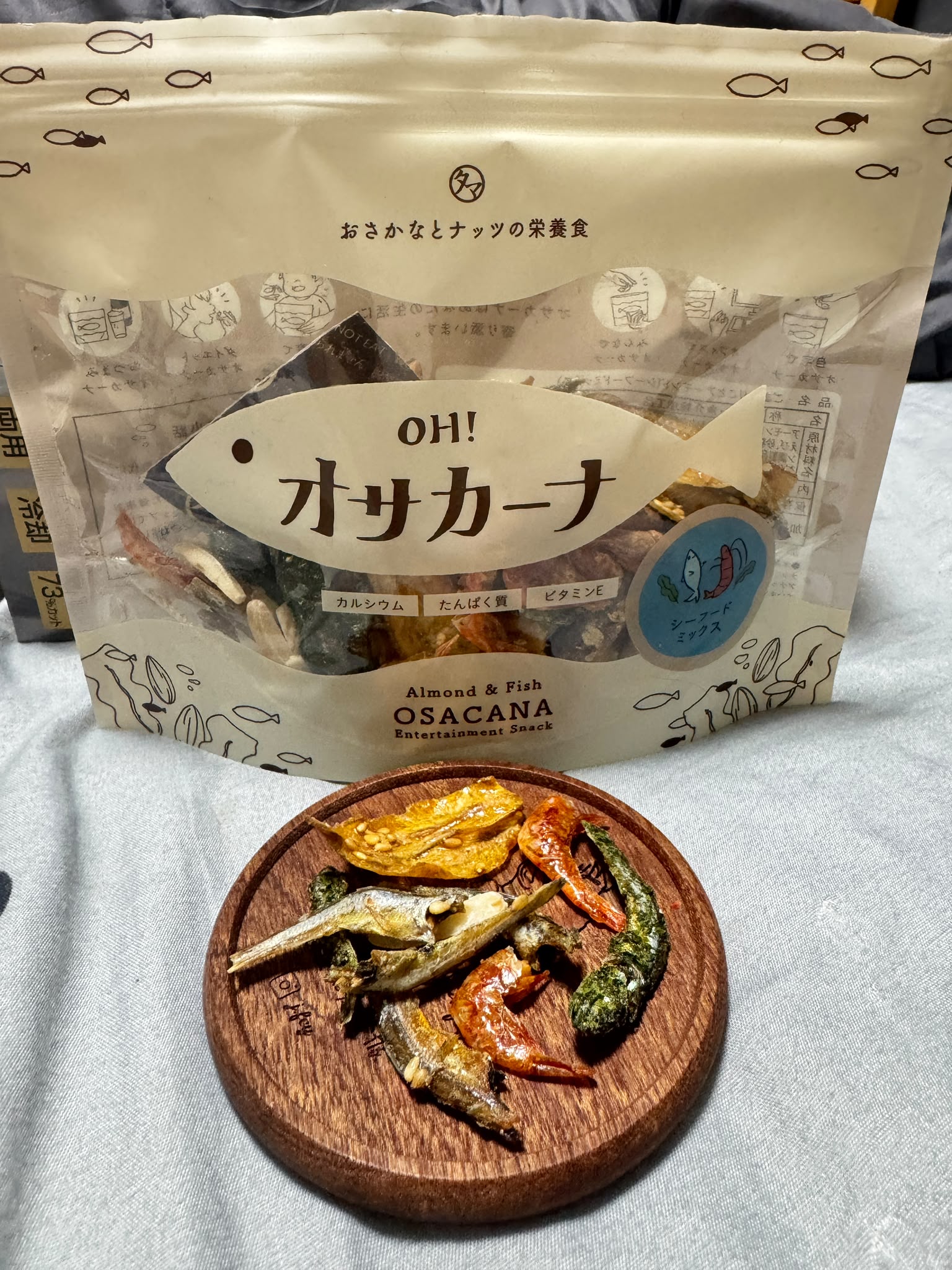 OH! OSACANA 杏仁小魚乾綜合海鮮堅果營養零食(80g)