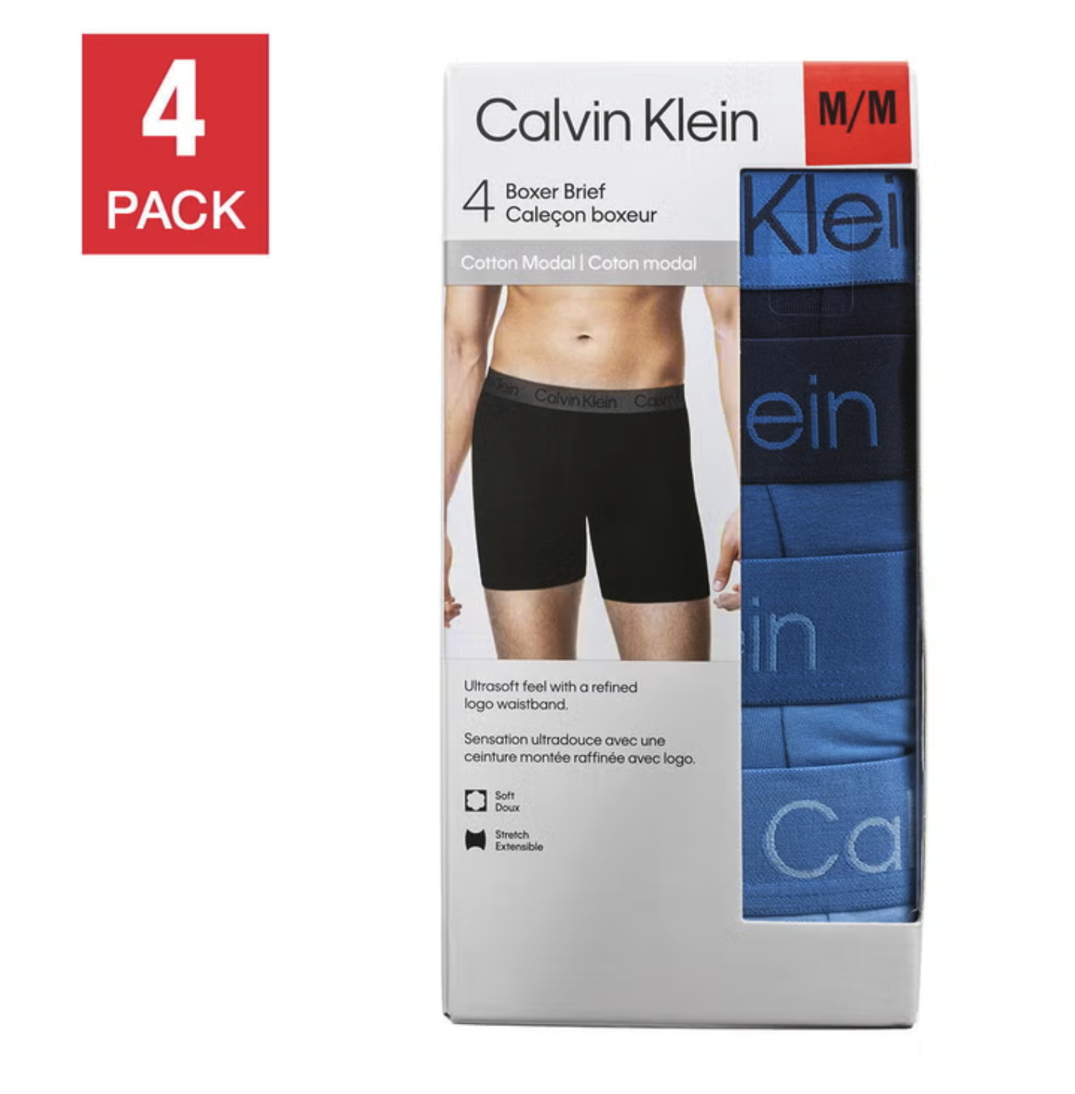 Calvin Klein Men's Modal Boxer（4件裝）