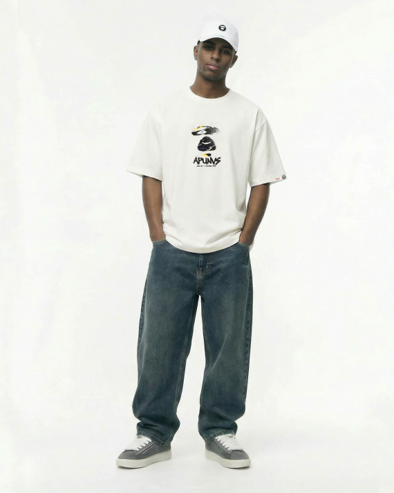 AAPE Relaxed fit AAPEUNVS graphic tee (1839) 寬鬆版