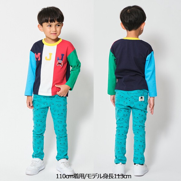 🆕【⭐訂購⭐】 🇯🇵日本直送🌀汽車圖案彈性波紋長褲［2款選］🌀[ELBA-0014][260302]