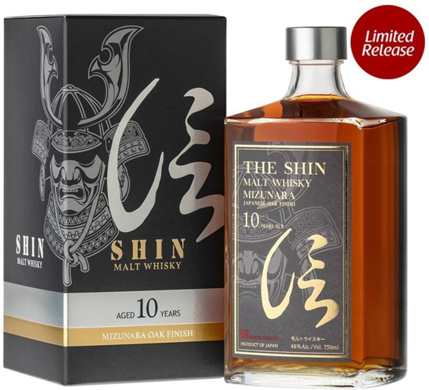 信 純麥 10 年水楢桶威士忌 The SHIN Pure Malt Whisky 10 Years Old Mizunara Oak Finish 48% 700ml