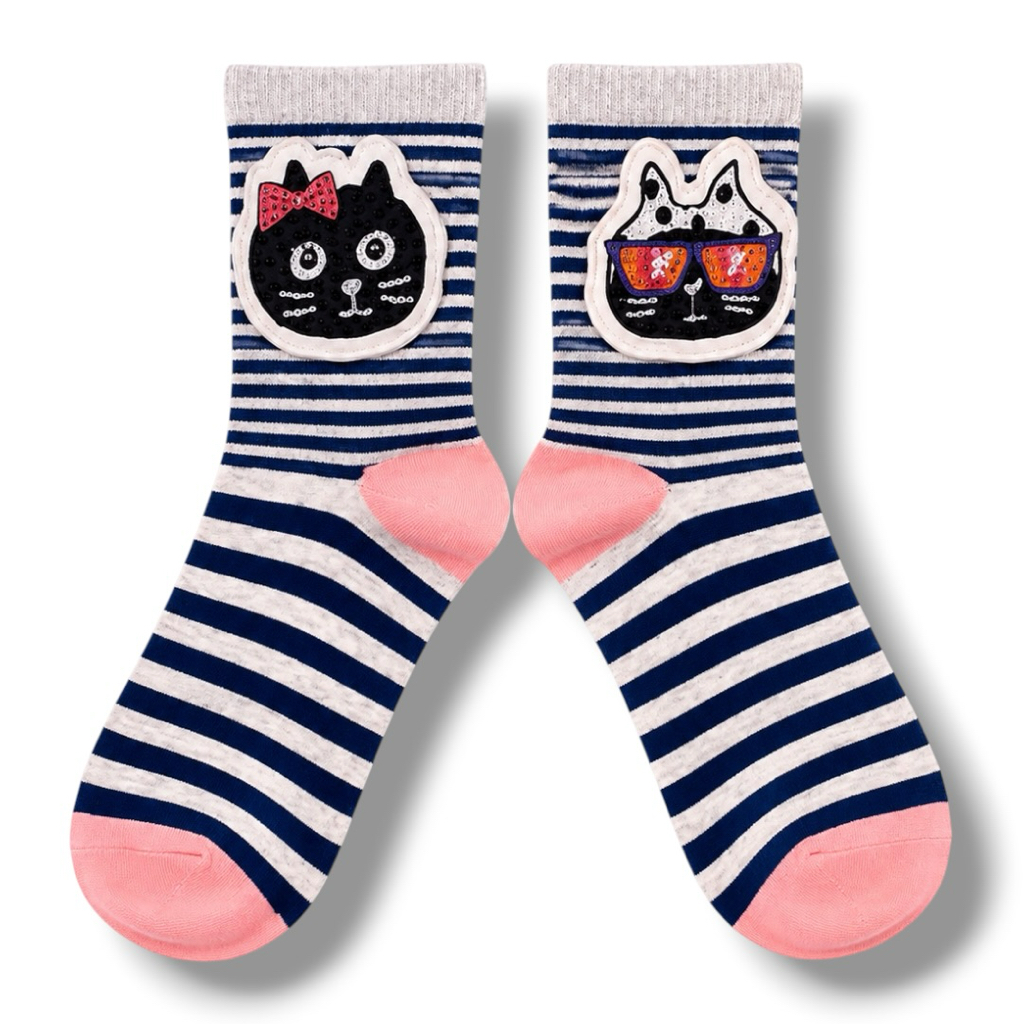(Pre Order) Skye x Pebbly Neon Border Socks