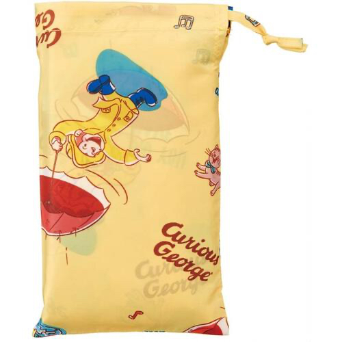 🇯🇵預訂 日本直送🇯🇵好奇的喬治人物滿印斗篷雨衣雨褸附收納袋