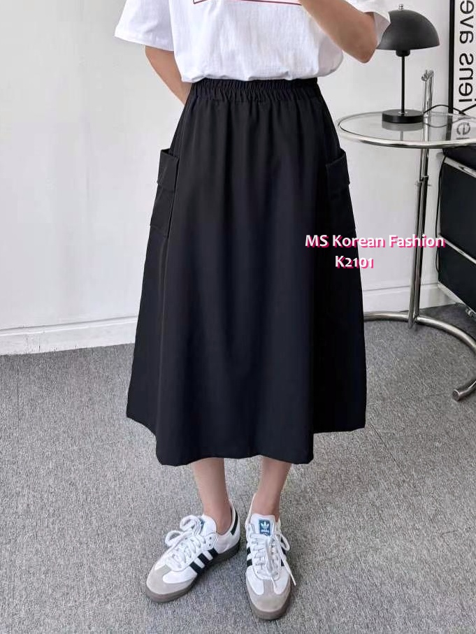 K2101 韓國🇰🇷百搭易襯雙袋半裙