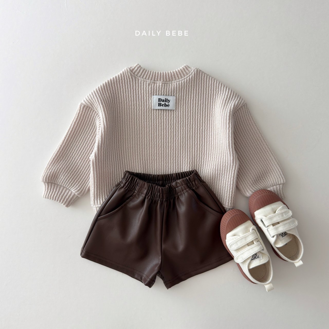 Dailybebe | Chunky Ribbed Sweatshirt