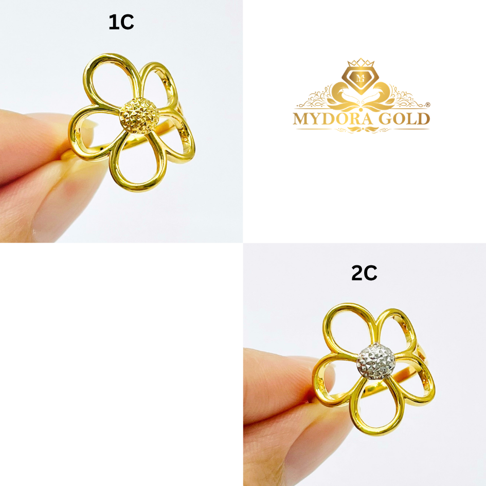 MYDORA Cincin Bunga Daisy Manis (5G) l EMAS 916/22K