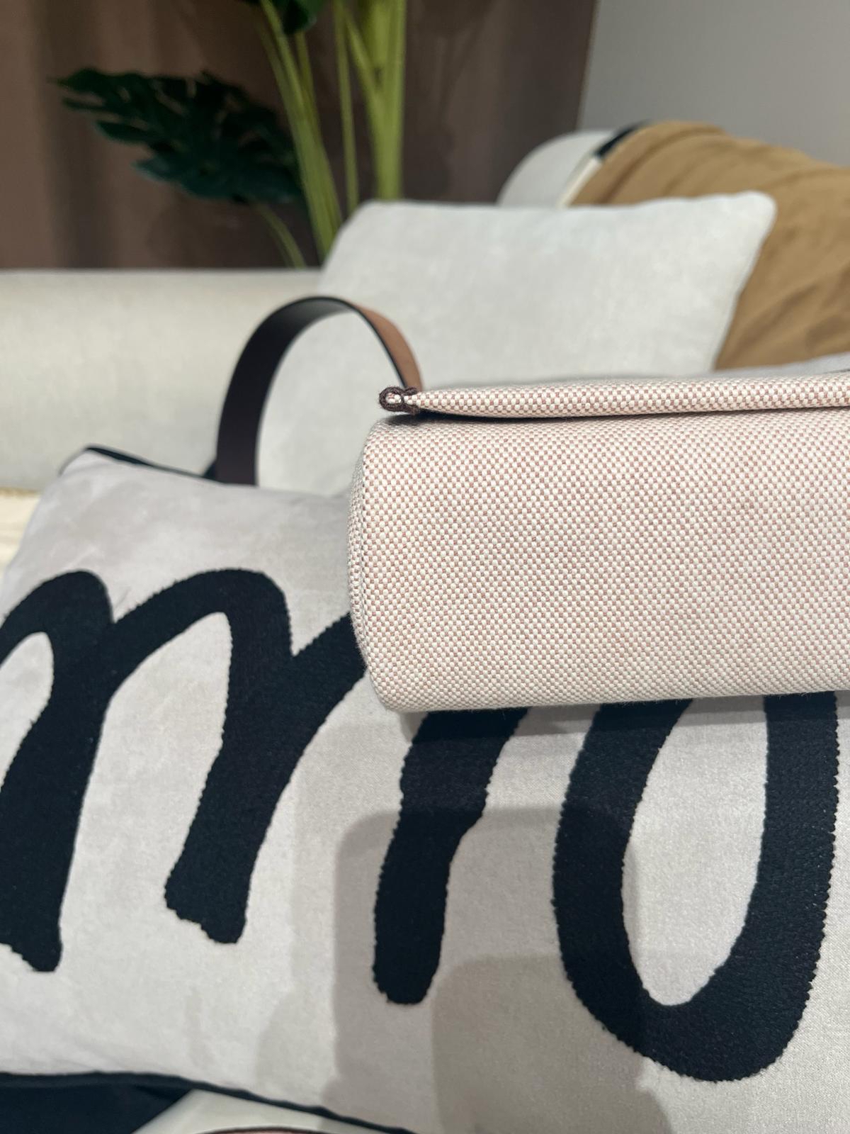 Hermes mini herbag  Stamp K (米白灰/威瑪犬米/烏木色)ecru/beige/ebene, 100%Authentic, 95%New✅Dust bag
