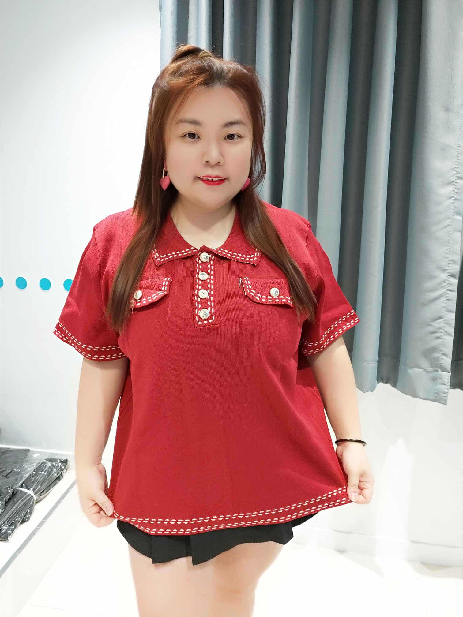 ENC12 DSE19 边拼设计款针织上衣