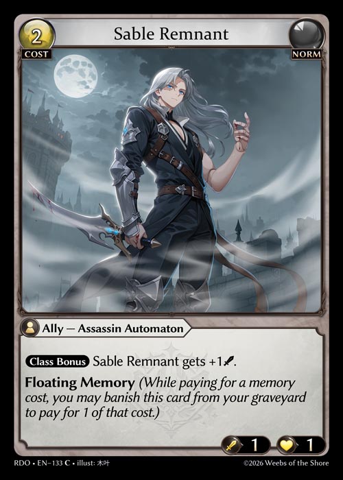 Sable Remnant / RDO-133 (C)