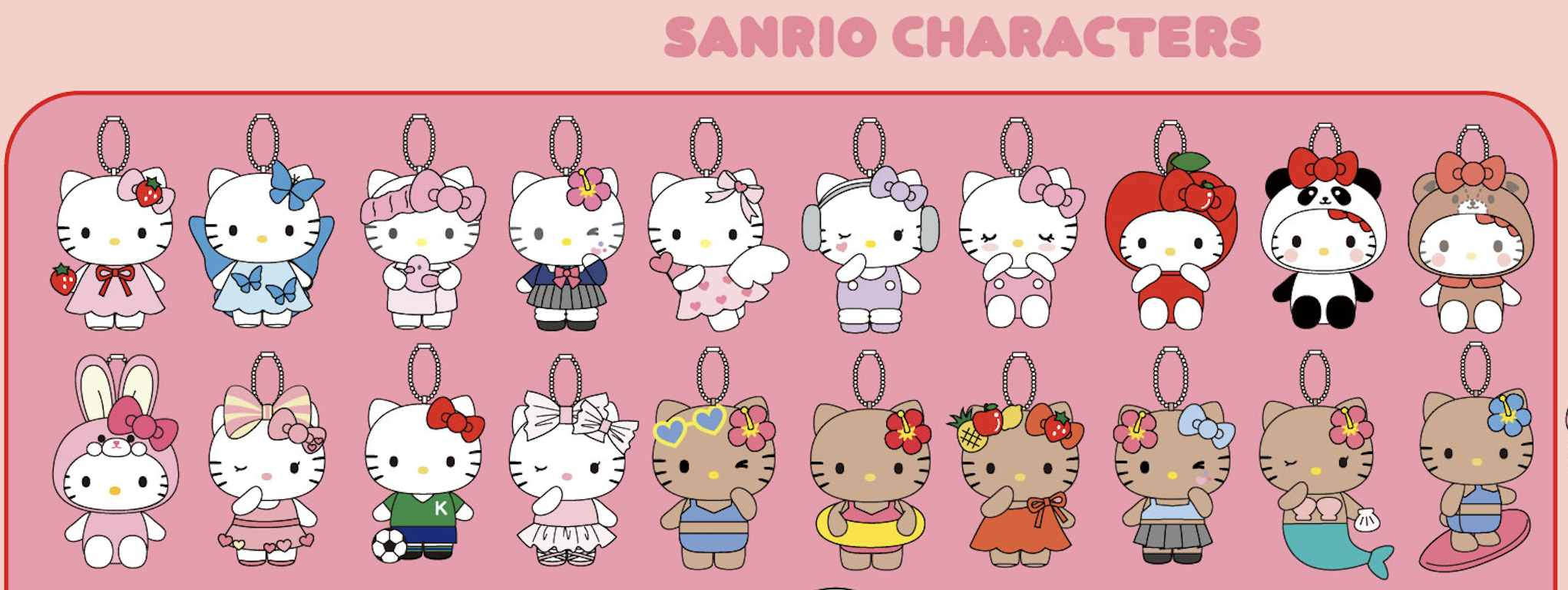 Sanrio Hello Kitty 銀色耳機紫色衫 毛公仔球鏈掛件吊飾 Avail
