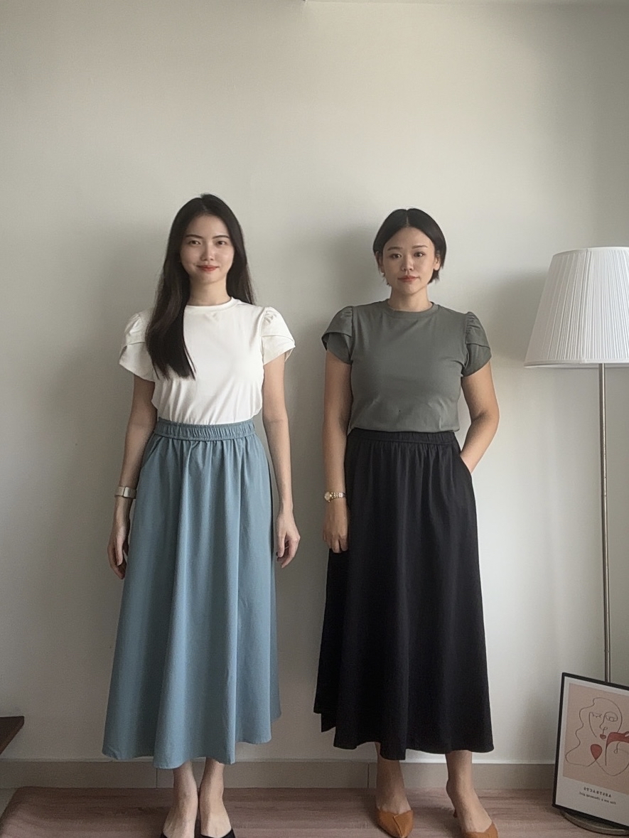 T4340 Puff Sleeve Plain Top - 5 Colors 