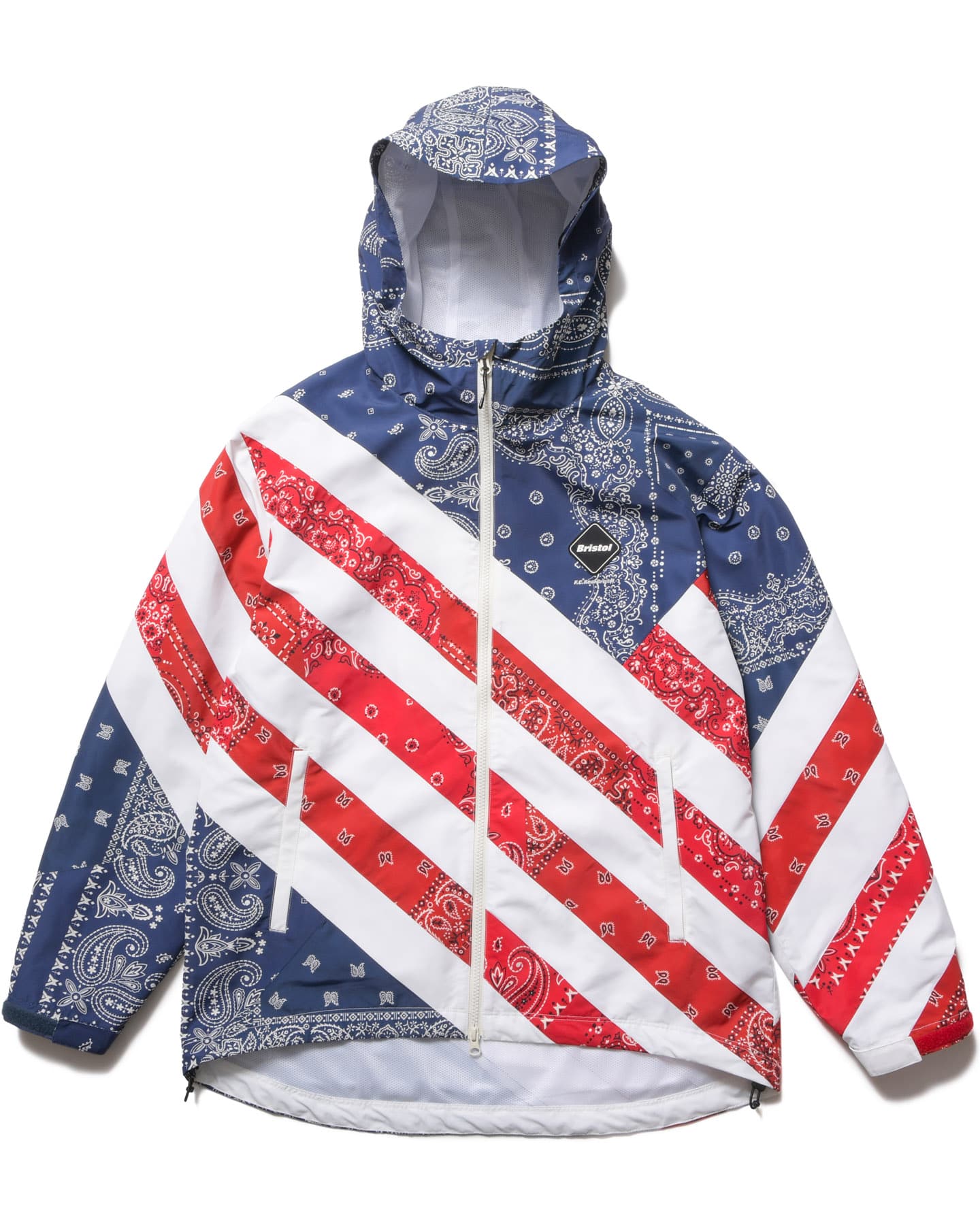 FCRB 26SS PATCHWORK STRIPE PRACTICE JACKET / XL (FCRB 260035)
