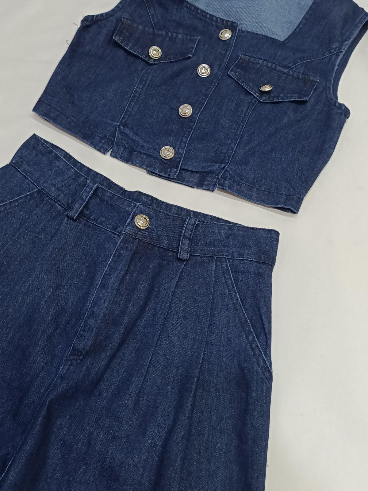 Indigo Chic Vest Set M151