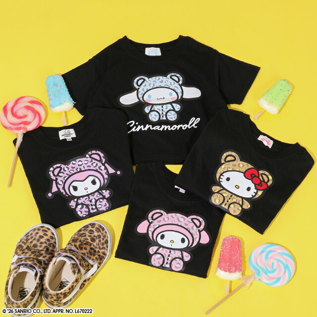 🆕【⭐訂購⭐】 🇯🇵日本直送 🌀#Sanrio 豹紋小熊裝扮❣️ #親子裝❣️短袖 tee［4款選］🌀 [ELGA-0019][260804]
