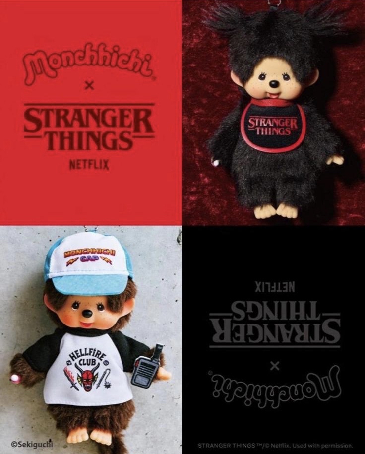 日本直送Monchhichi 怪奇物語合作系列公仔掛飾