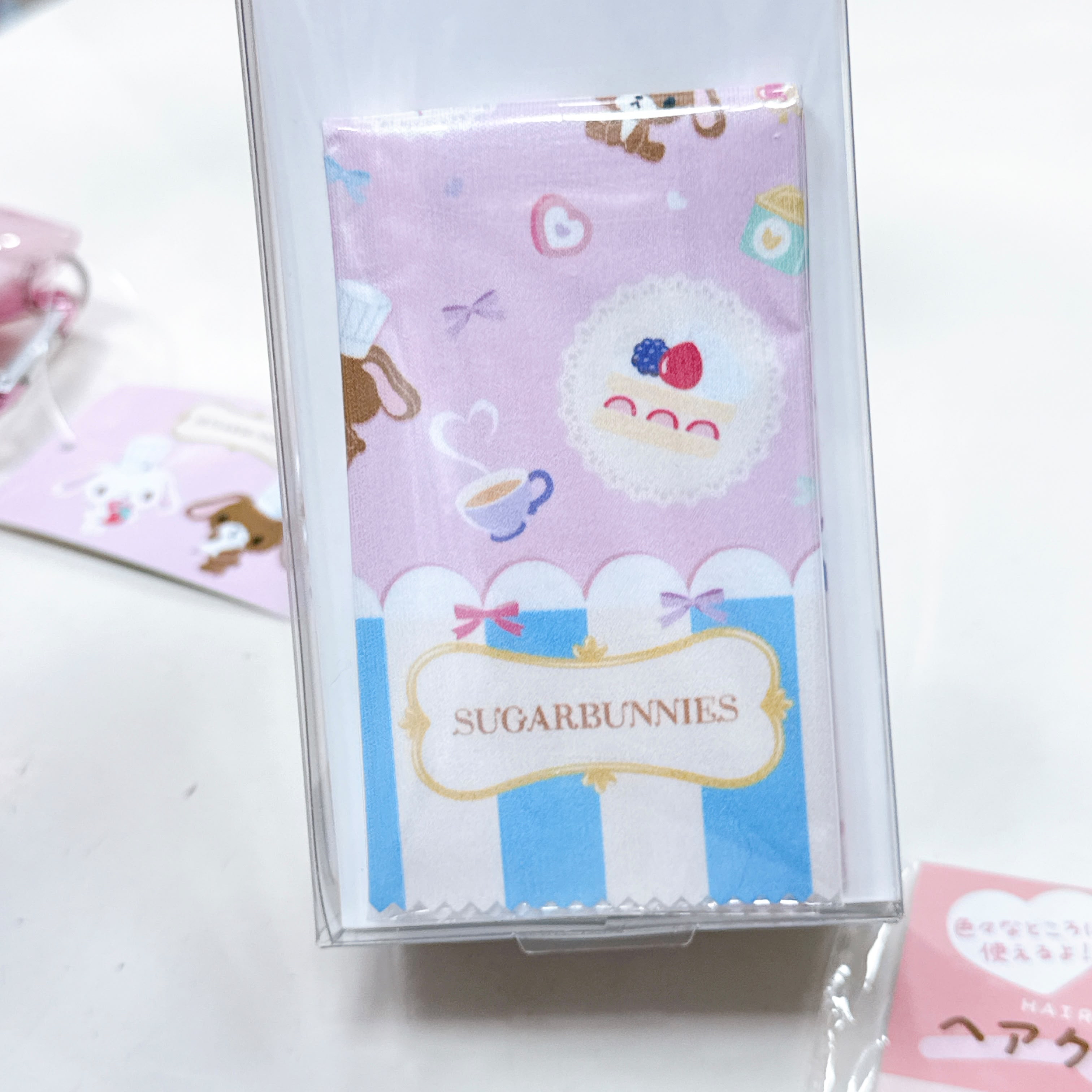日本直送Sugarbunnies 化妝袋髮夾透明雜物袋眼鏡盒連眼鏡布