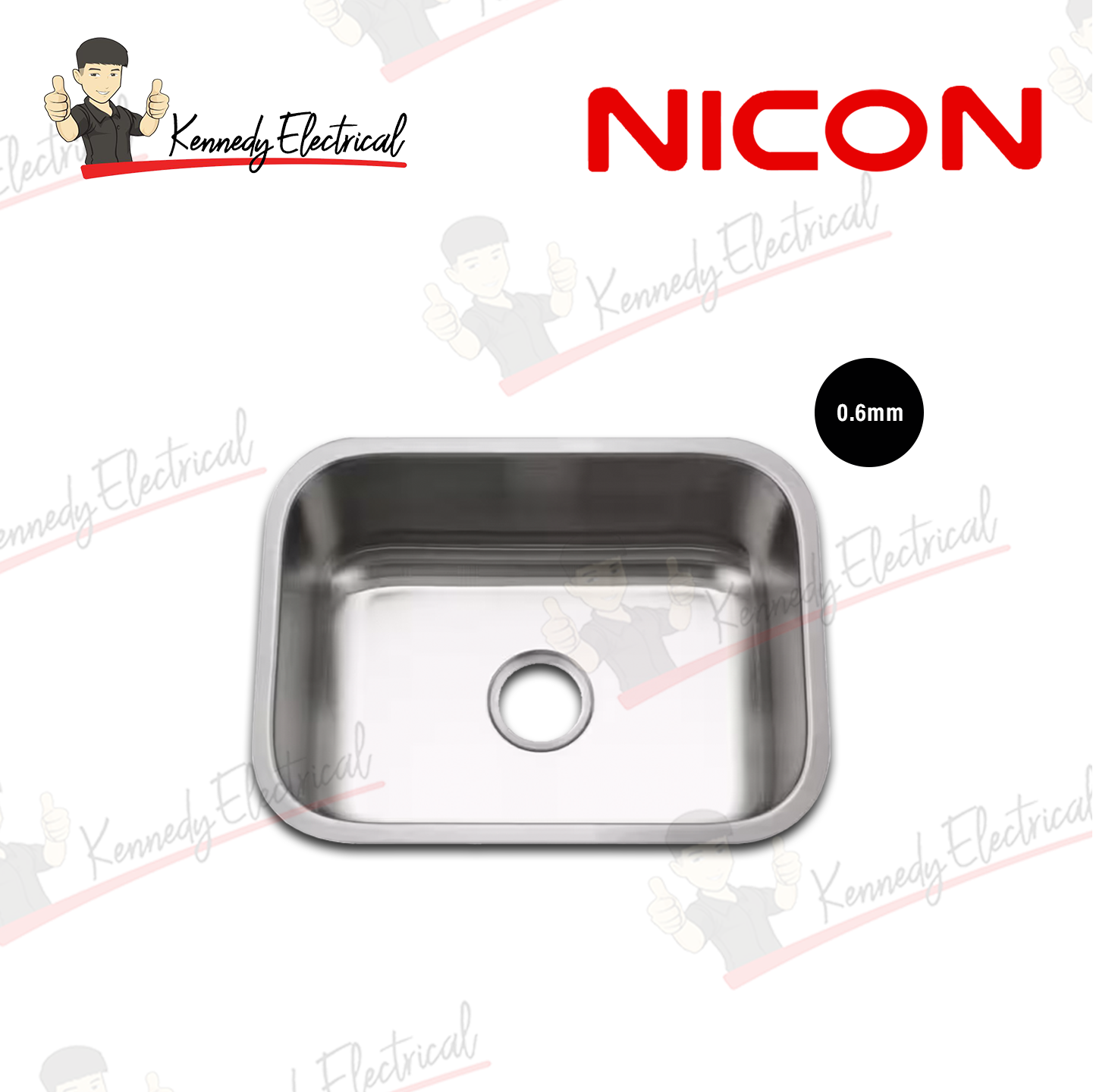 Nicon Single Bowl Stainless Steel Kitchen Sink (4438#) W68