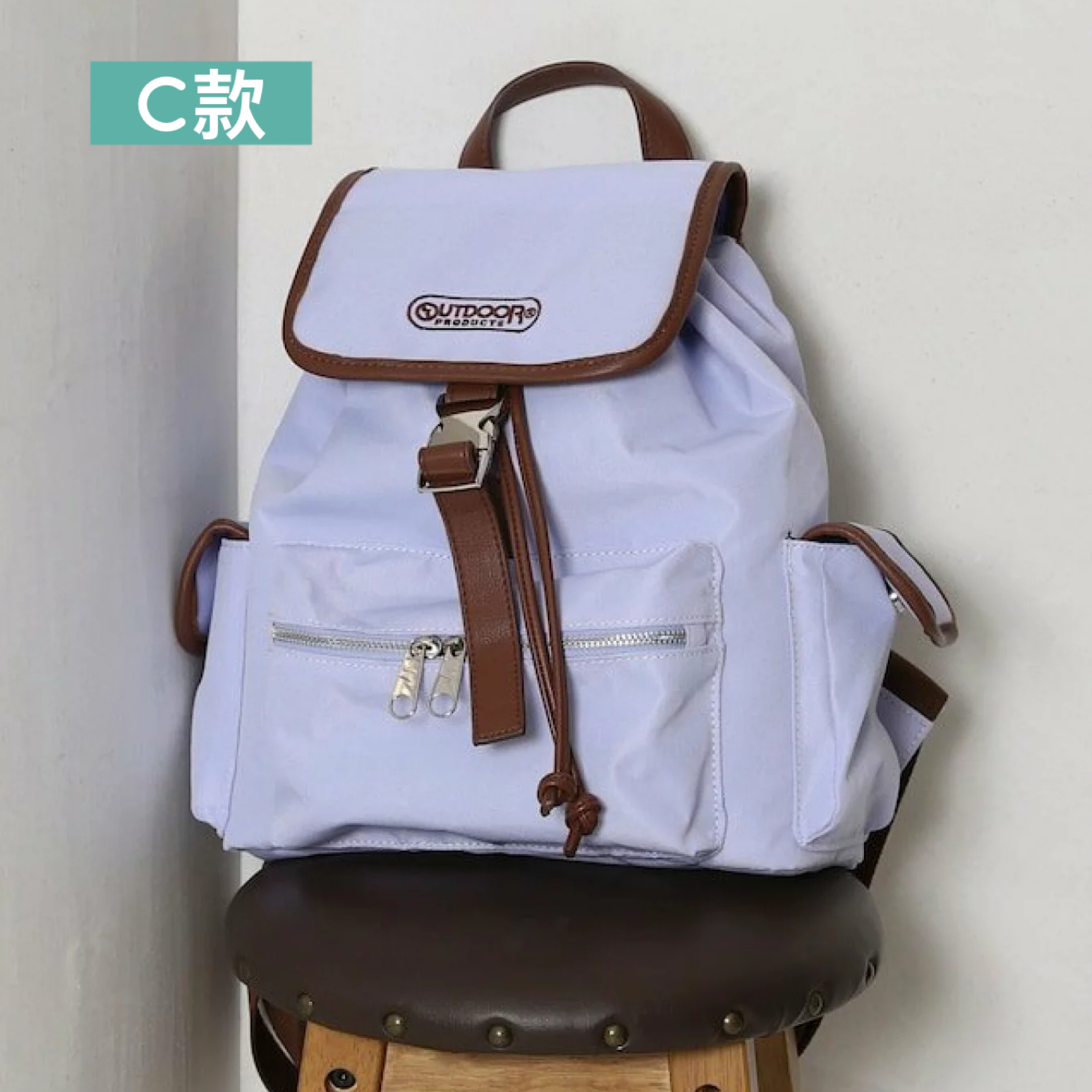 日本預訂📍日本限定Outdoor復古風索繩背囊 不包郵 2026年5月中旬出貨