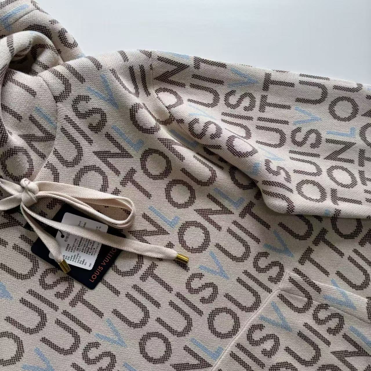 【頂級原單】LV Jacquard Signature Hoodie 提花標誌連帽衫