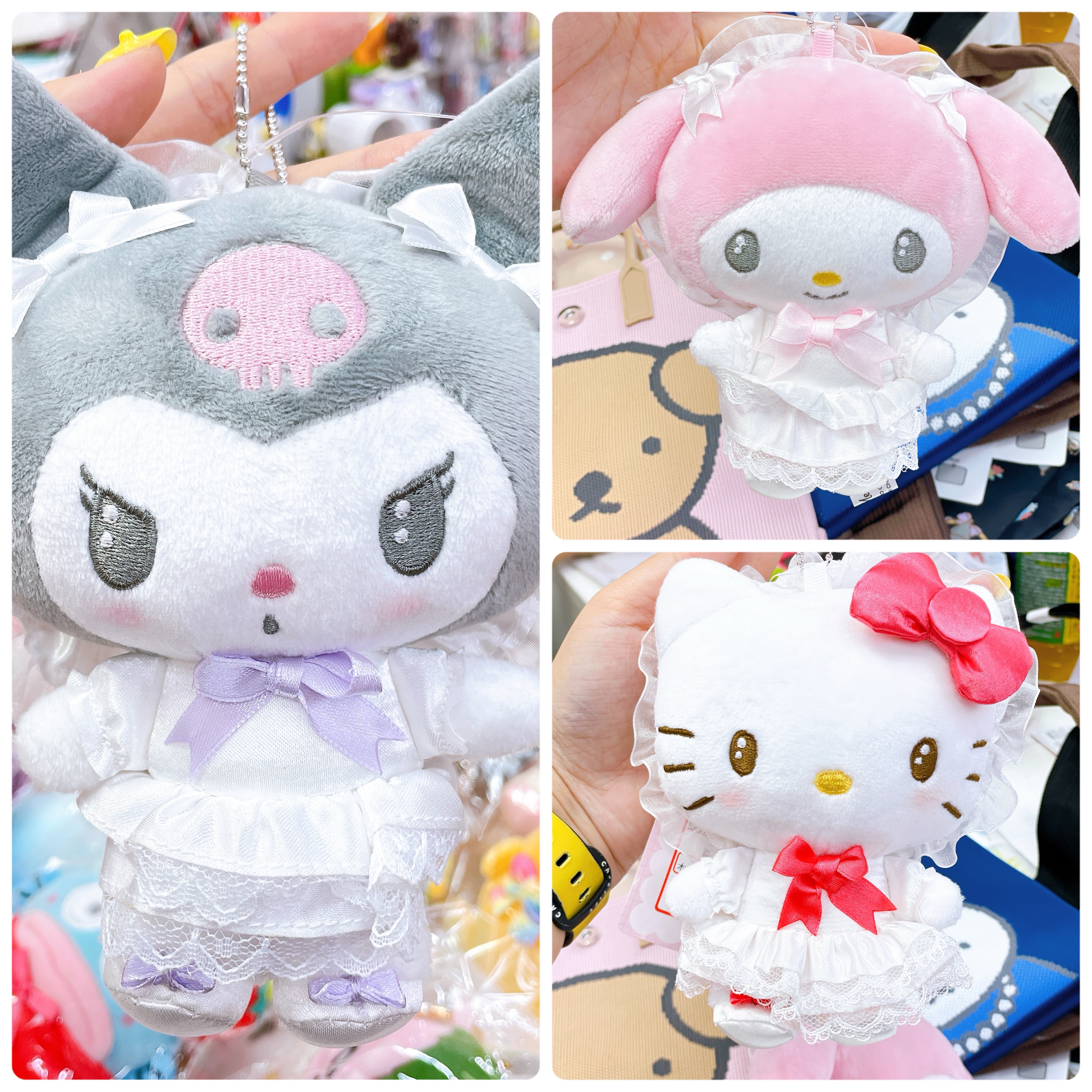 日本直送日本版Hello Kitty Melody Lolita系列公仔掛飾