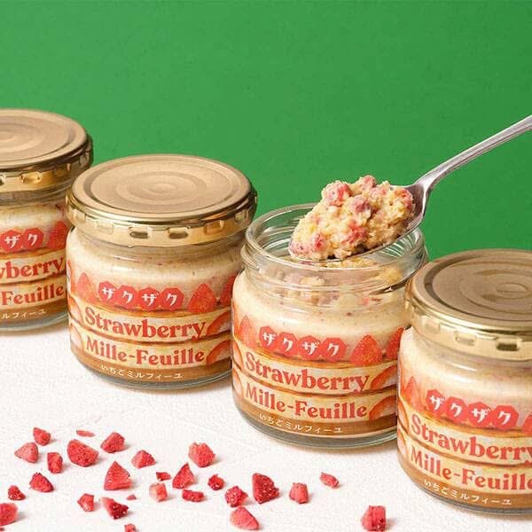 日本直送 日本季節限定酥脆草莓千層酥抹醬110g ⏰期間限定款