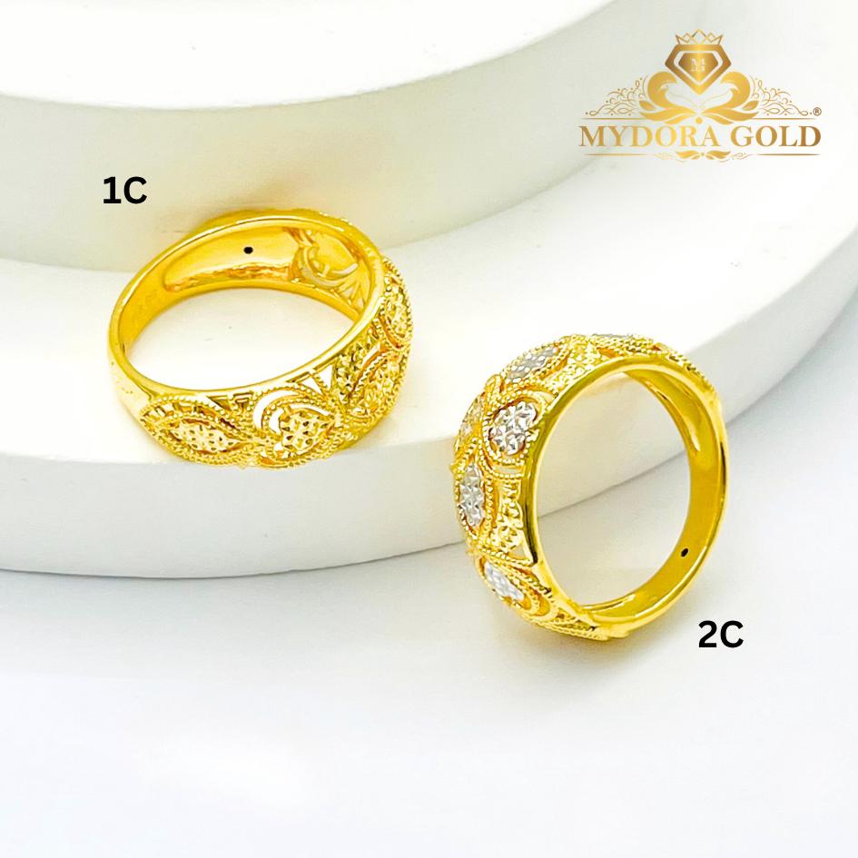 MYDORA Cincin Lacey Love Leaf (5G) l EMAS 916/22K