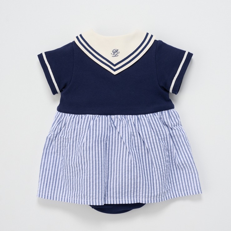 🇯🇵限量預訂 日本直送🇯🇵Polo Baby海洋風翻領條紋短袖包屁裙