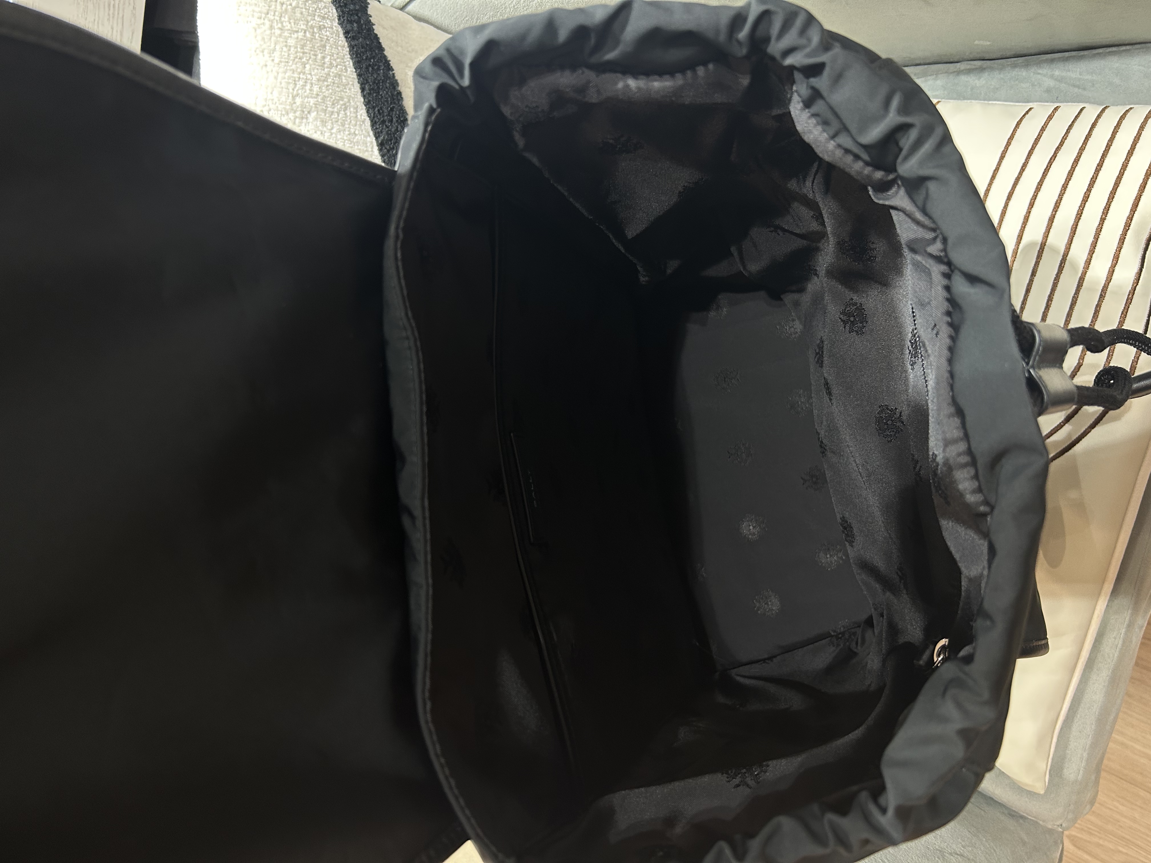 BALLY B-Light backpack Black Nylon 100%Authentic, 95%New