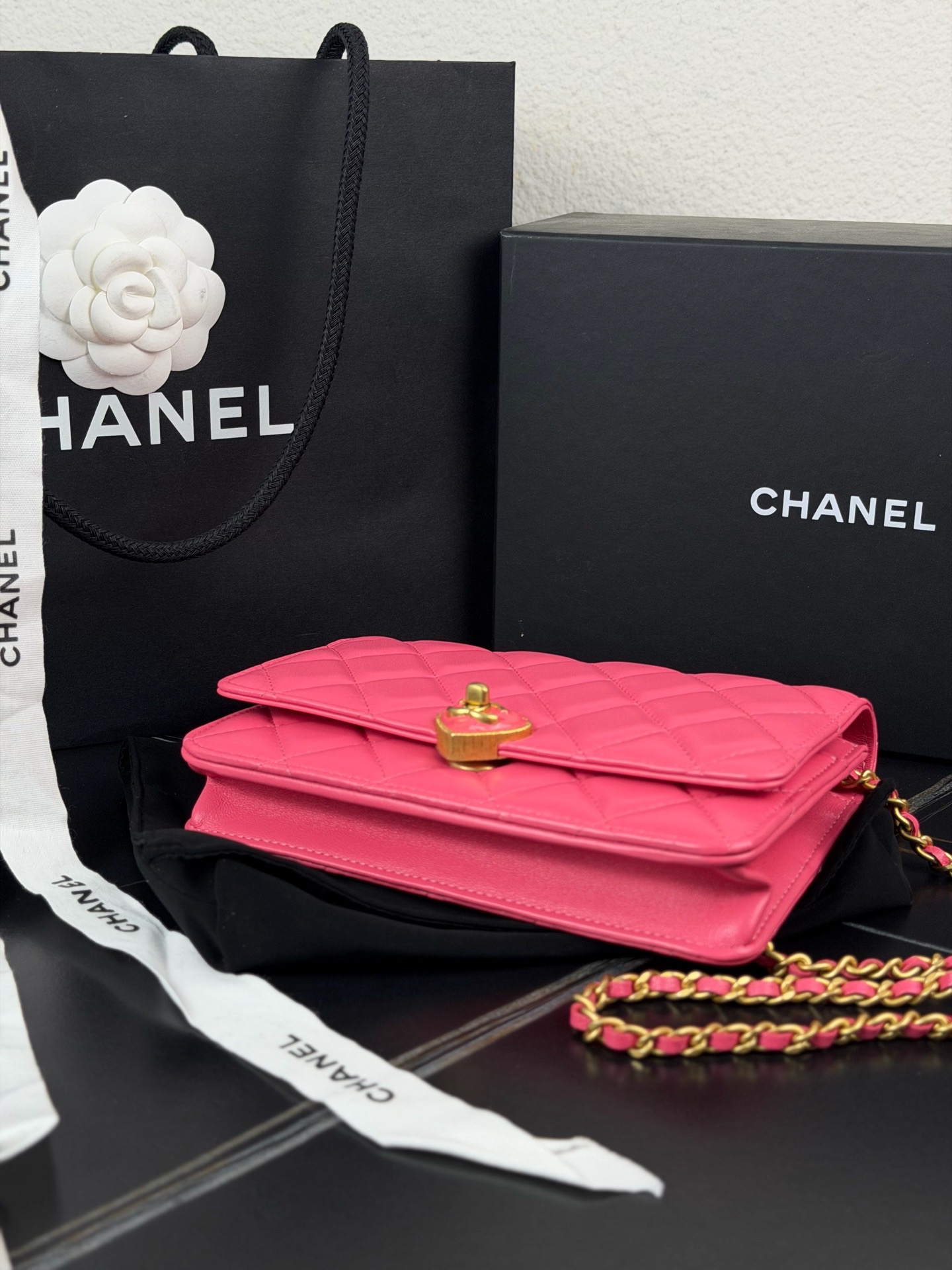 【預訂貨品】CHANEL 23s 粉色小羊皮 woc💳芯 片款
