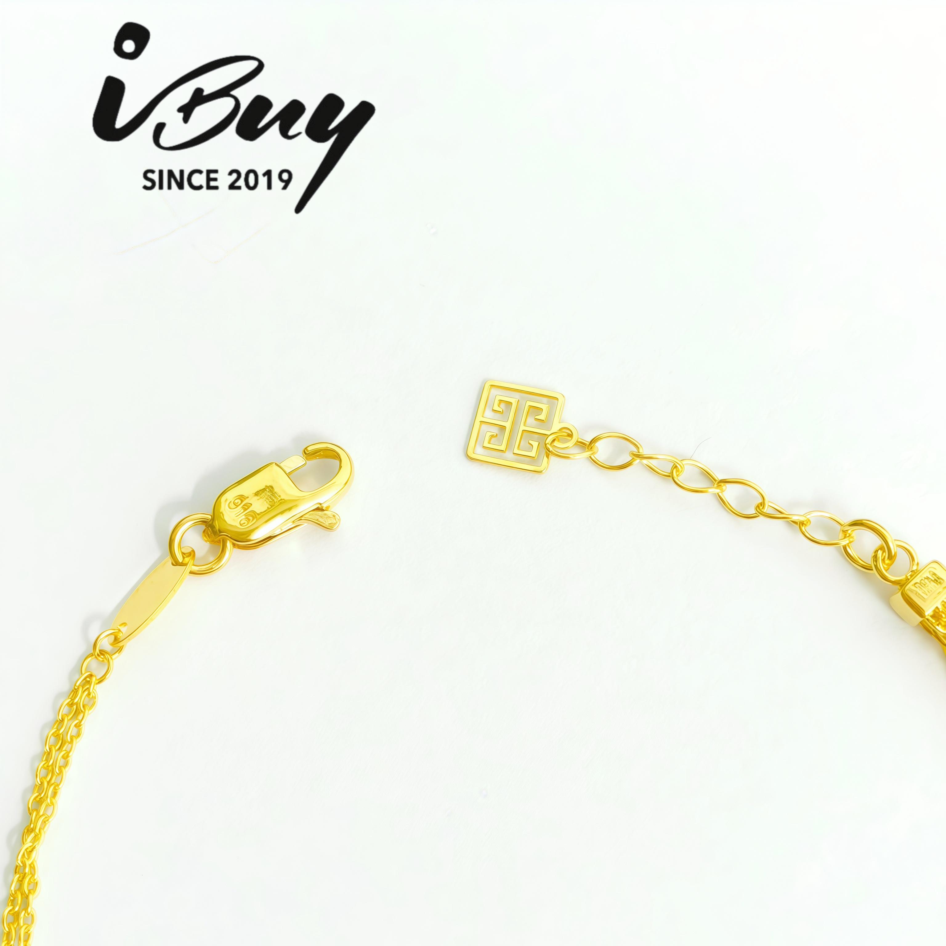 916 GOLD VSC LOCK AB TYPE MILAN BRACELET 916 金 VSC锁头混搭手链