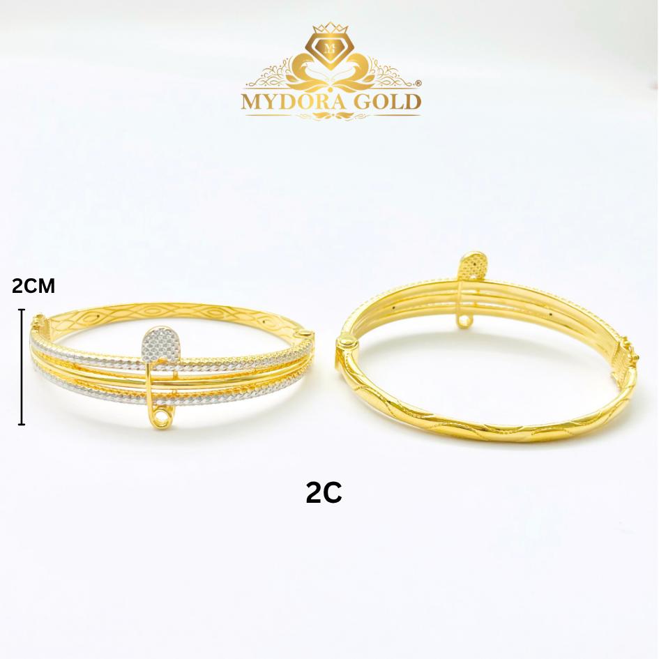 MYDORA Gelang Fesyen Safety Pin l EMAS 916/22K