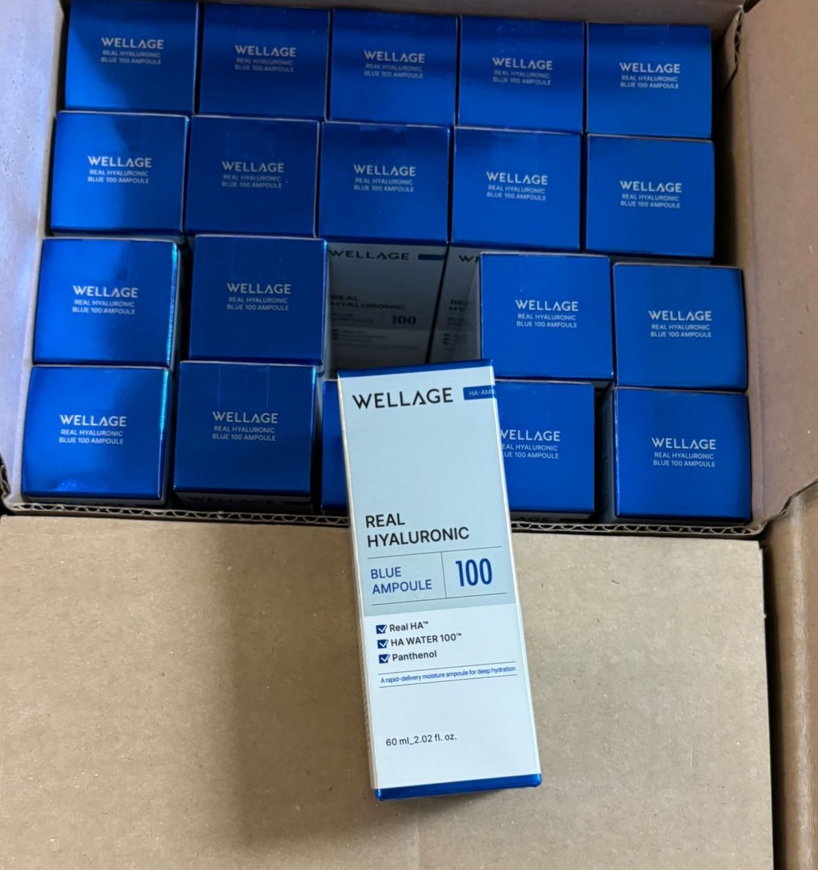 Wellage 玻尿酸藍色安瓶 60ml